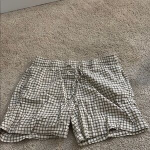 Hollister White and Brown Cargo Shorts